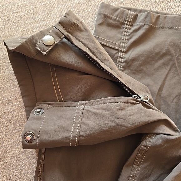 KUHL RENEGADE STEALTH MEN 34/32 CONVERTIBLE NYLON CARGO PANTS SHORTS ZIP OFF - Picture 2 of 9